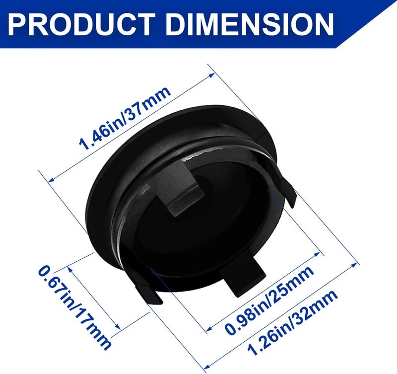 Daptemn 12513-P72-003 Cylinder Head Rear Cam Plug With Seal, 4PCS Engine Semi-Circular Plug Fit Honda Civic Acura CR-V CR-Z HR-V Insight 1.6 1.7 1.8 2.0L, Replace 12513P72003 221023310 - Image 2
